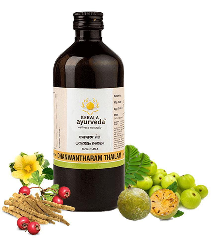 Kerala Ayurveda Dhanwantharam Thailam 450 Ml, For Pre & Post Natal Massage, Soothing Massage Oil for Pregnant Belly,For Pregnancy Massage