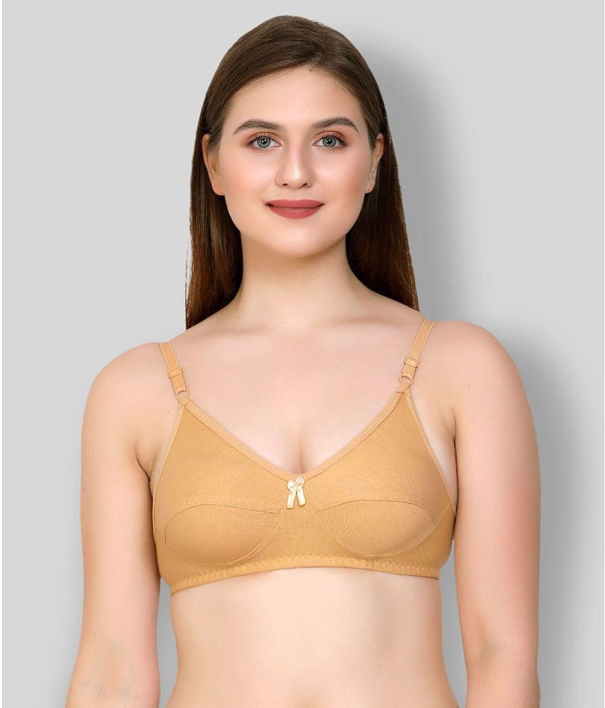 Luxurious Men Kiran Enterprises - Multicolor Cotton Blend Non Padded Women's Everyday Bra ( Pack