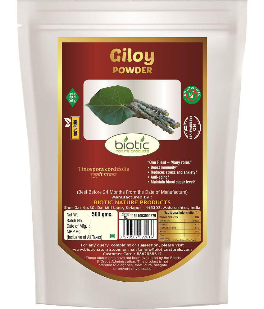 Biotic Giloy Powder / Guduchi / Gulvel Stem Powder 500 gm
