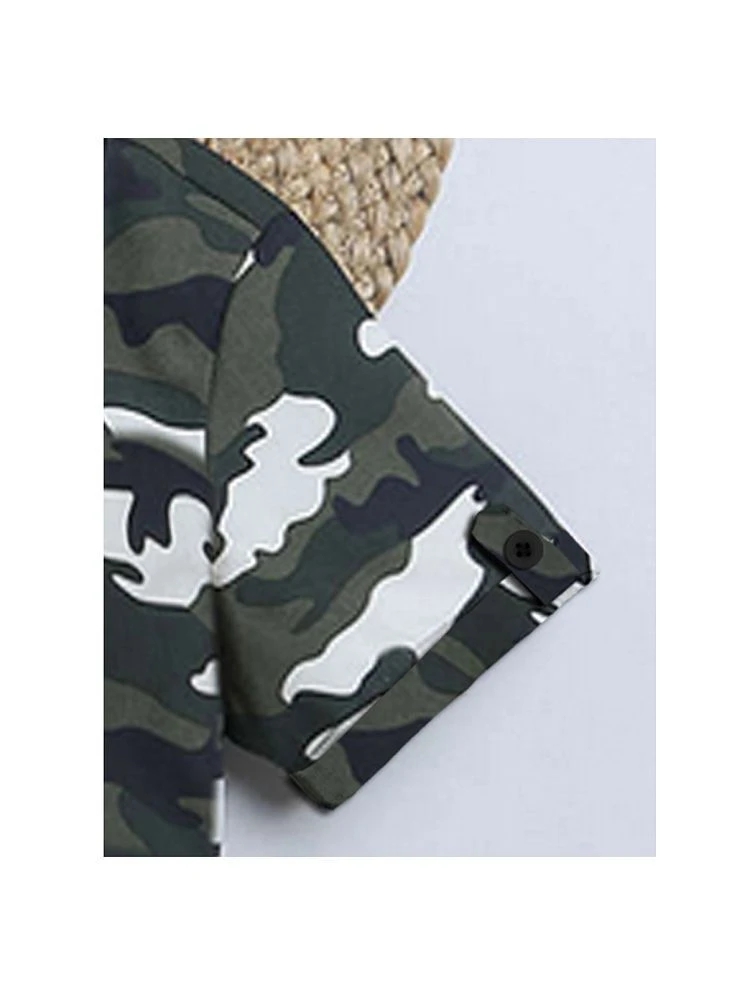 Premium Men Kids Army Shirt - None 2025 at ShopCircuit | ONDC