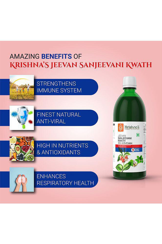 Krishna's Herbal & Ayurveda Jeevan Sanjeevani Kwath 1000ml