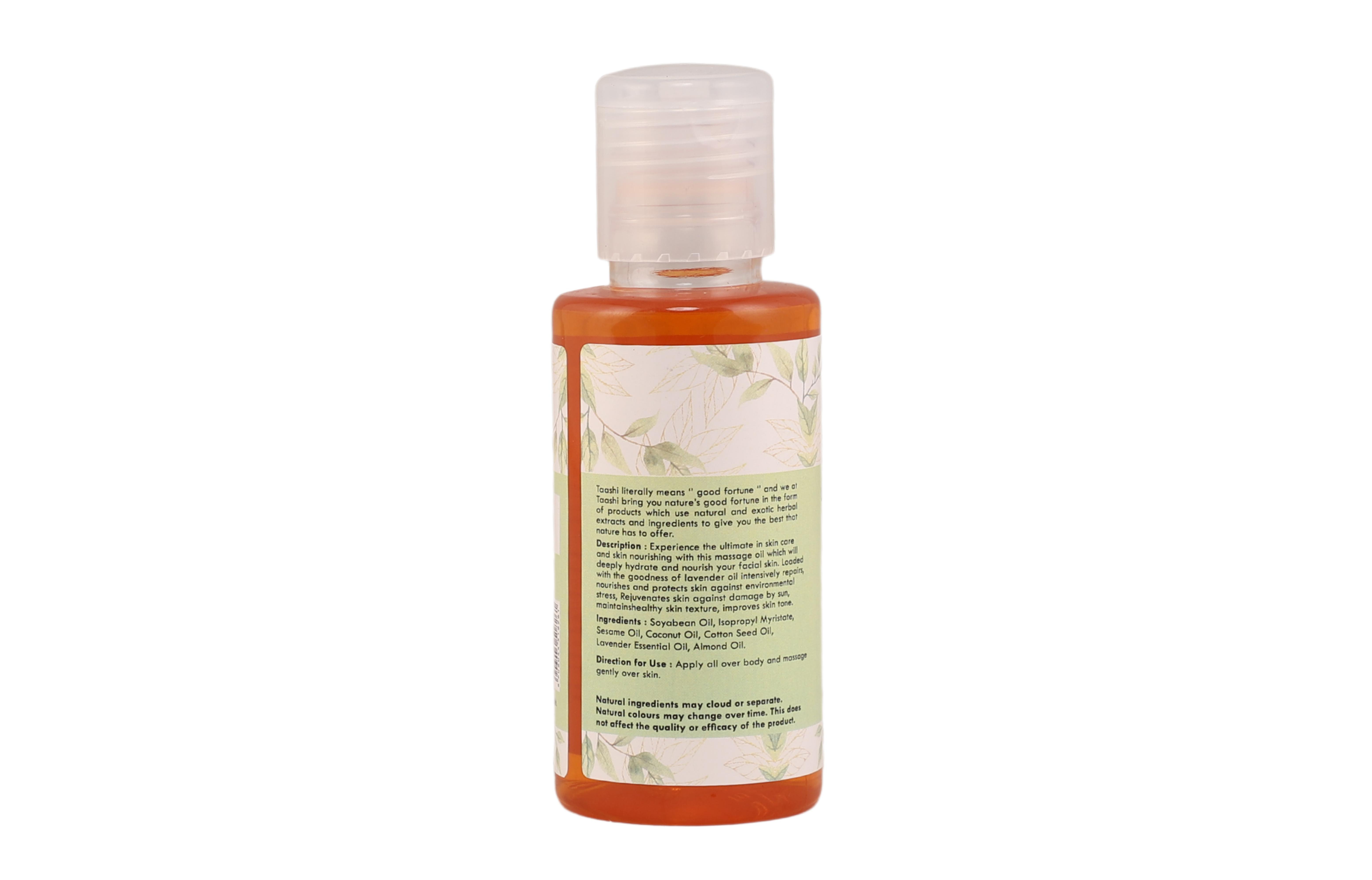 Taashi Lavender Natural Massage Oil- Nourishes and Rejuvenates Skin