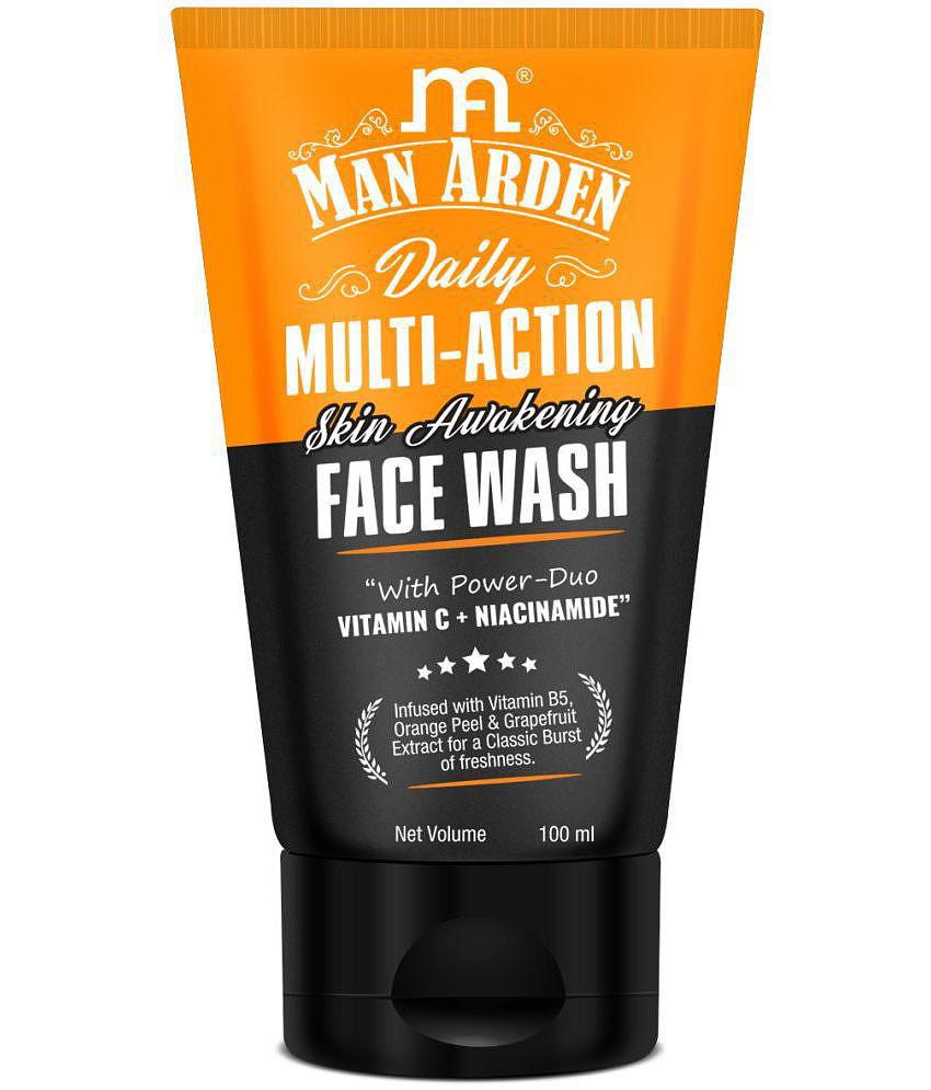 Man Arden Daily Multi-Action Skin Awakening & Brightening Face Wash | With Power Duo Vitamin C + Niacinamide, 100 ml