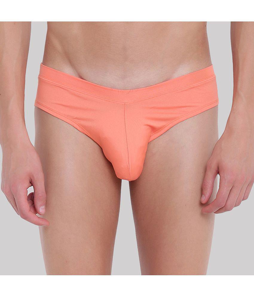 Exclusive Men BASIICS By La Intimo - Orange BCSSS03 Polyester Mens Briefs ( Pack of 1 ) - None 2