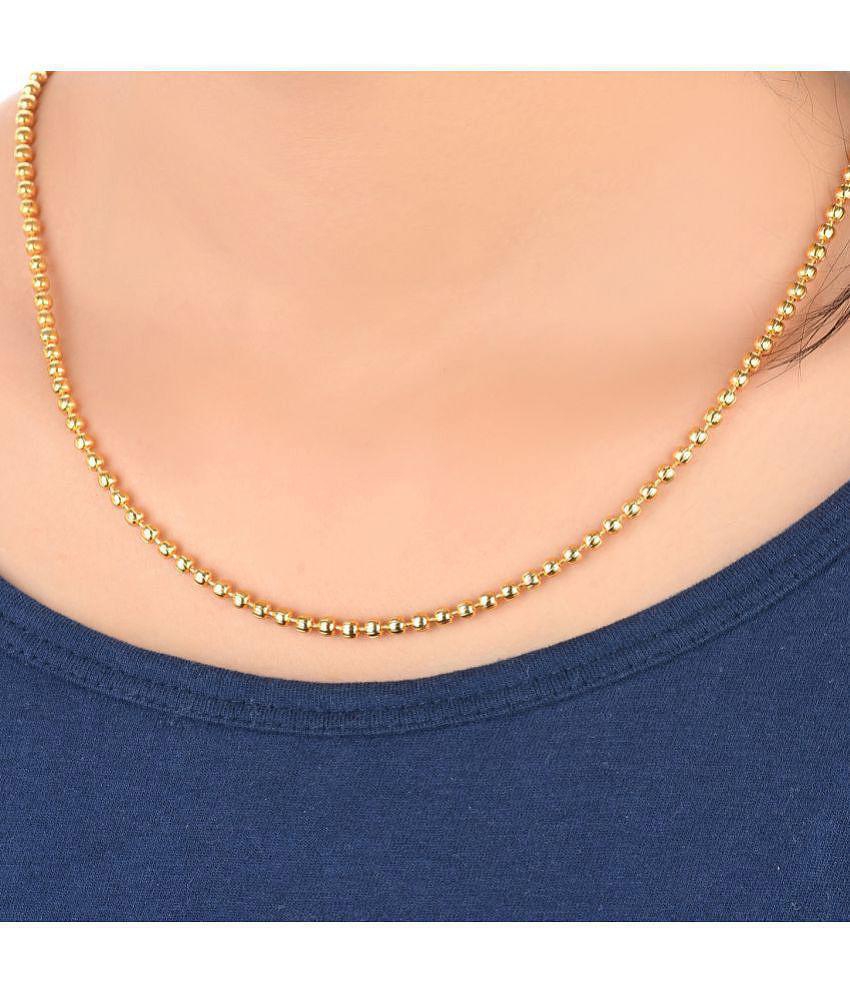 Exclusive Men AanyaCentric Combo of 4 Gold Plated 22inches Long Fashion Chain - None 2025 at Sho