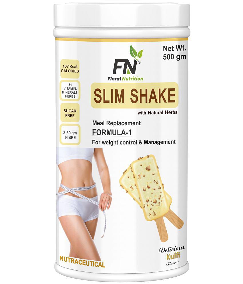 Floral Nutrition Slim Shake Formula 1 with Natural Herbs 500 gm Kulfi