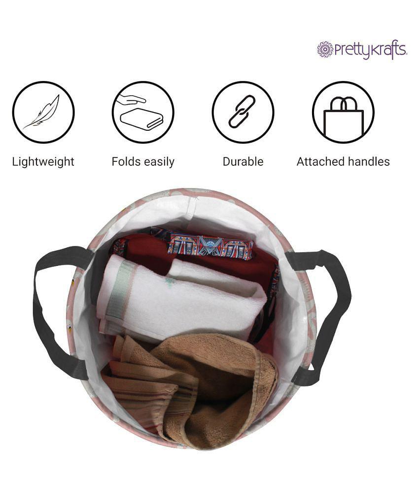 Exclusive Men PrettyKrafts Non-Woven Laundry Bag - Peach Puff 2025 at ShopCircuit | ONDC