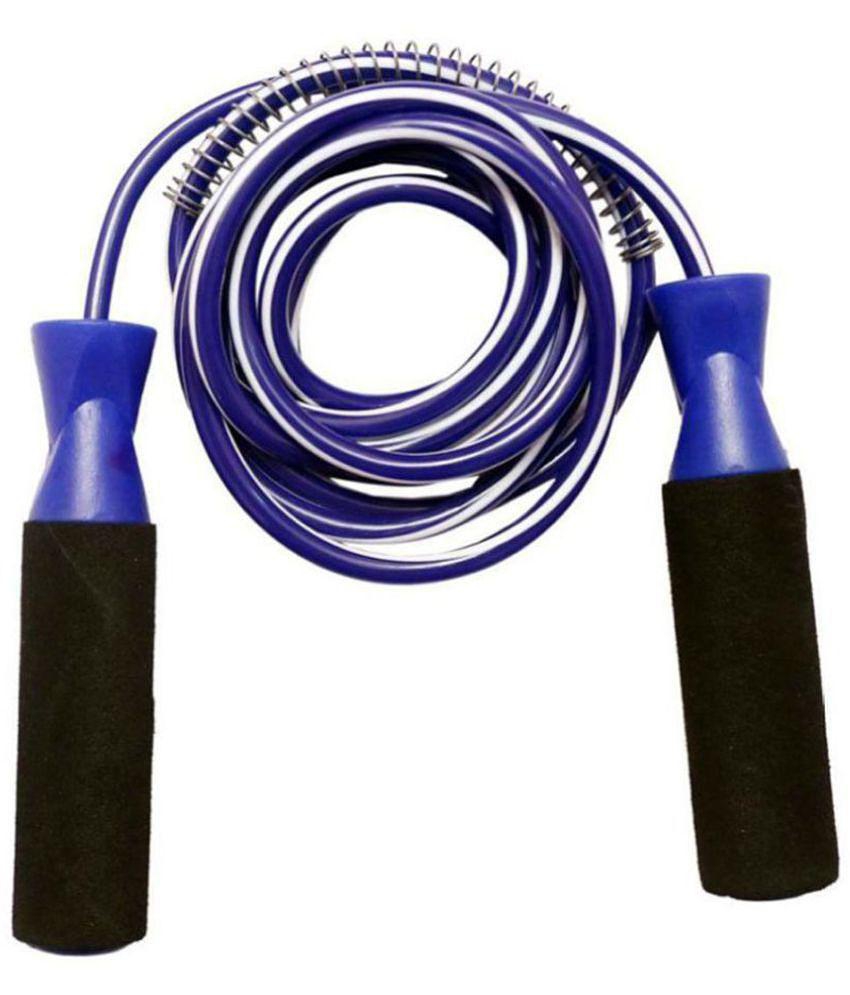 Foam handle Gym Fitness Skipping Rope with Ball Bearing - Blue