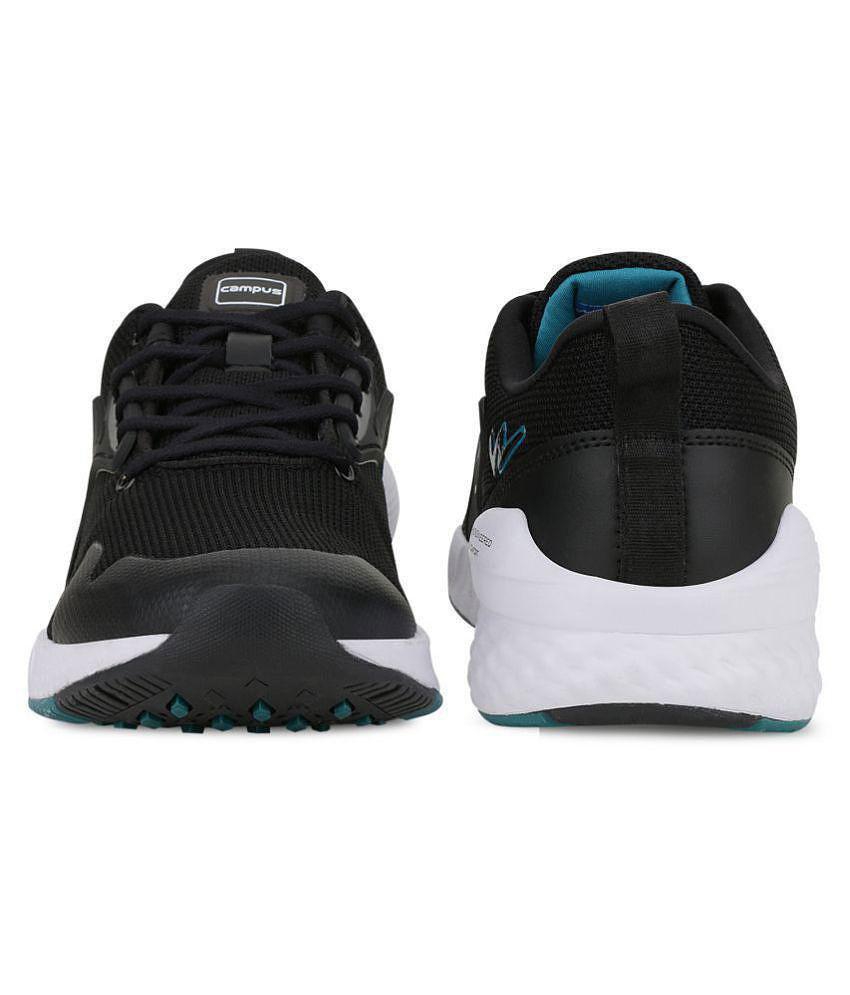 Campus Simon Pro Black Running Shoes - 7, Black