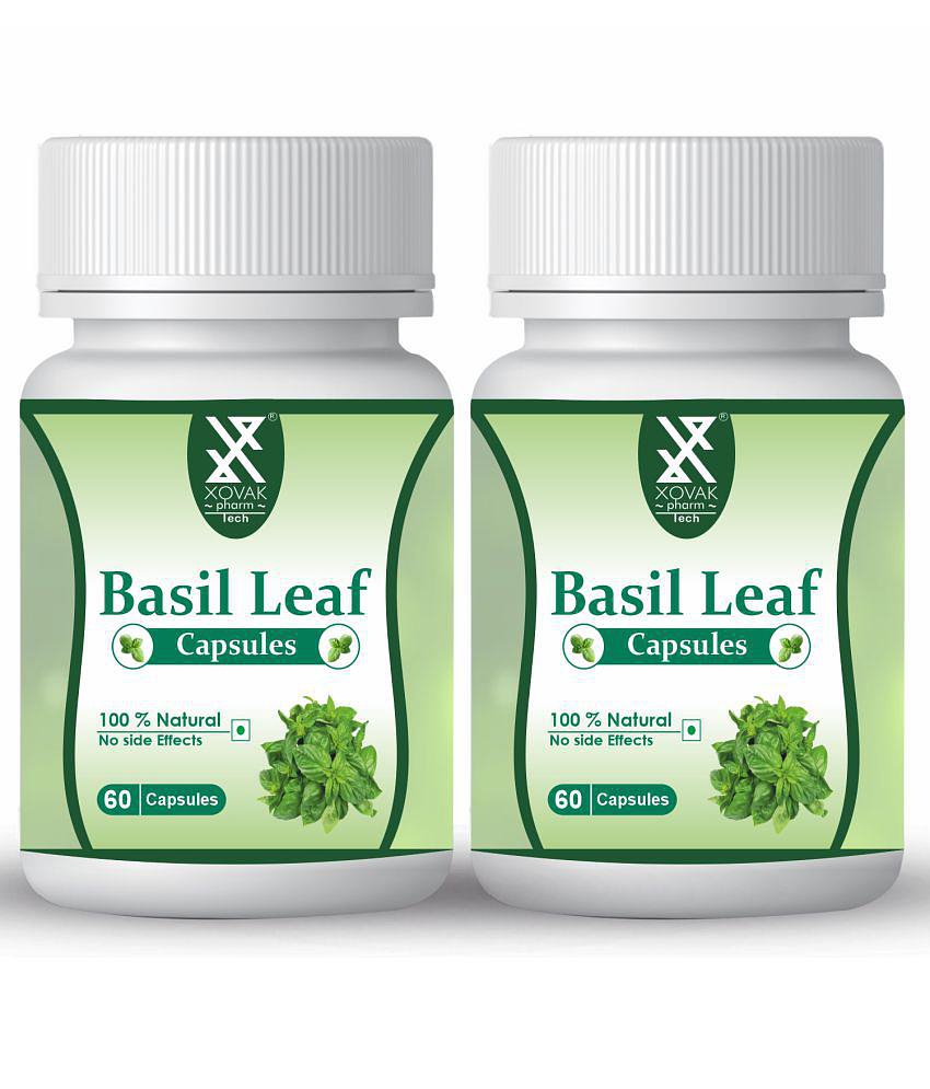 xovak pharmtech Organic Basil Leaf Capsule 100 gm Pack Of 2