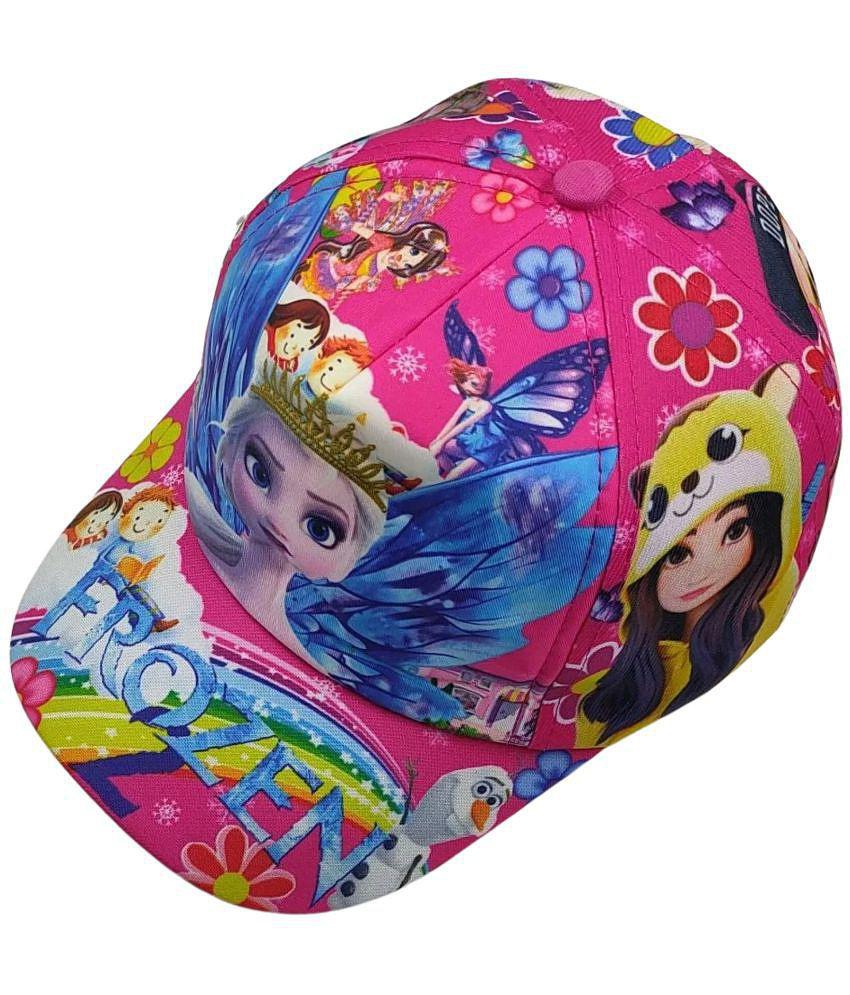 Trendy Men Zacharias Unisex Kids Cotton Cap kc-16 (Dark Pink_1-5 Years) (Pack of 1) - None 2025 