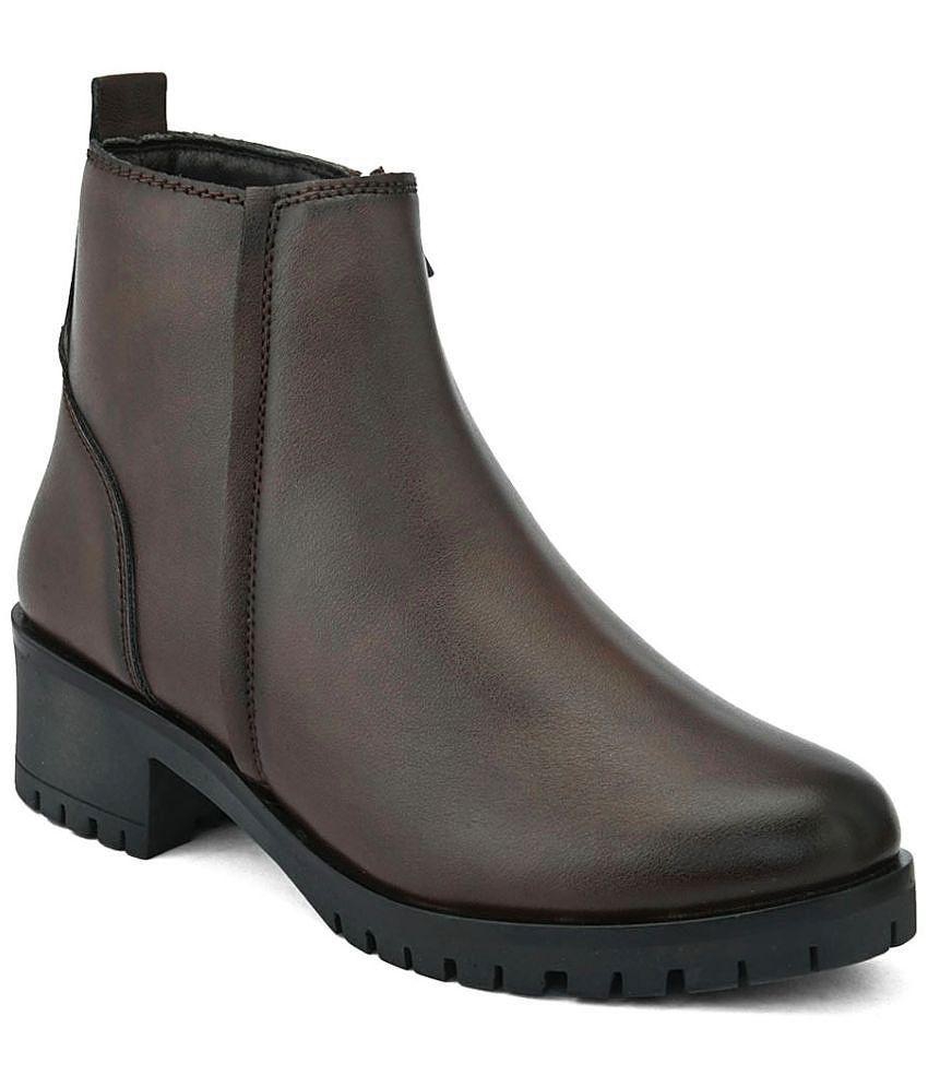 Chic Women Fentacia - Brown Women's Ankle Length Boots - None 2025 at ShopCircuit | ONDC