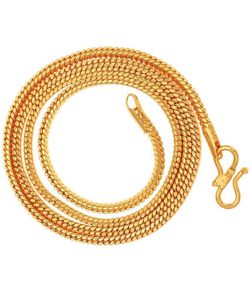 Sophisticated Men AanyaCentric Combo of 2 Gold Plated 22inches Long Fashion Chain - None 2025 at