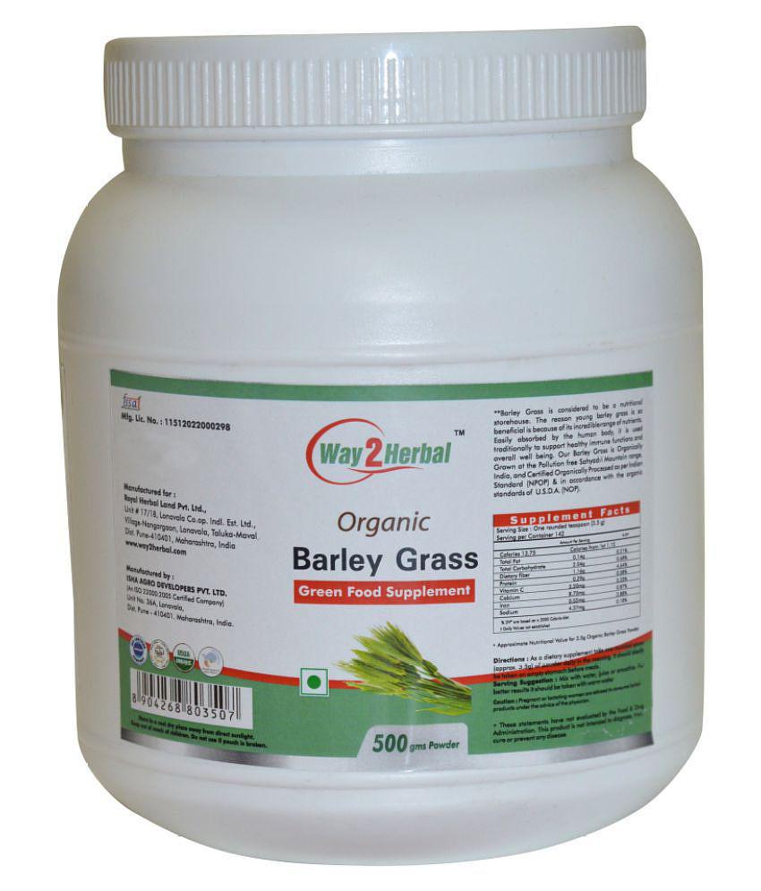 Way2Herbal Barley  Grass Powder 500 gm