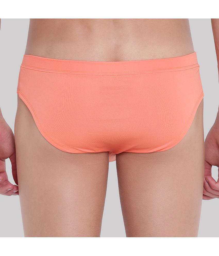 Exclusive Men BASIICS By La Intimo - Orange BCSSS03 Polyester Mens Briefs ( Pack of 1 ) - None 2