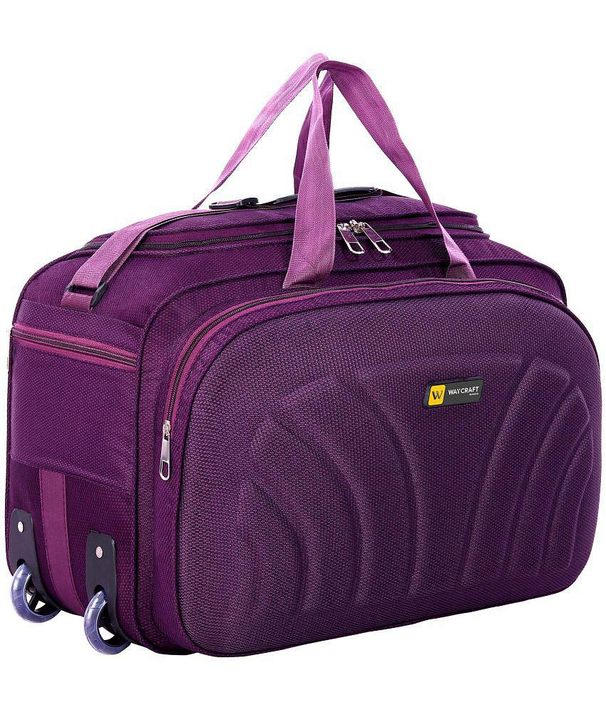 Waycraft - 55 Ltrs Purple Polyester Duffle Bag - Onesize