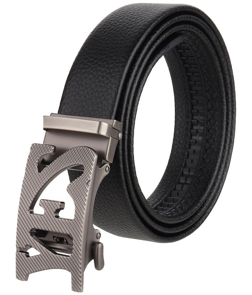 Buy Online Garg Store Zacharias - Black Leather Men's Casual Belt ( Pack of 1 ) - None