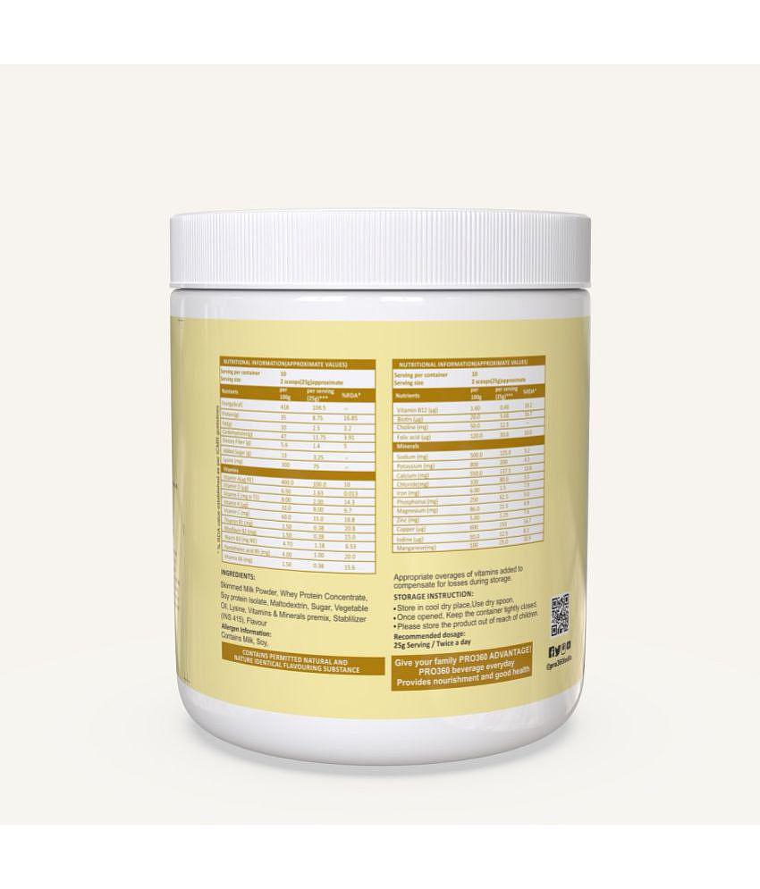 PRO360 Weight Gainer | Fortified with Lysine | Weight Gain Dietary Supplement For Men & Women- 250 Gm (Mango) 250 gm Mango