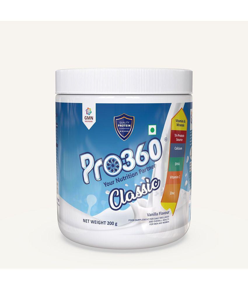 PRO360 Classic Protein Health Drink Powder 200 gm Vanilla