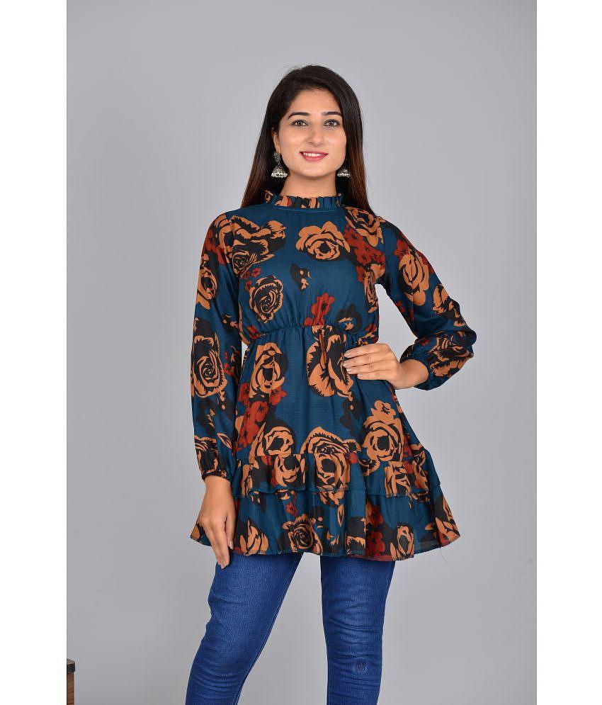 SIPET - Multi Color Rayon Women''s Tunic ( Pack of 1 ) - None