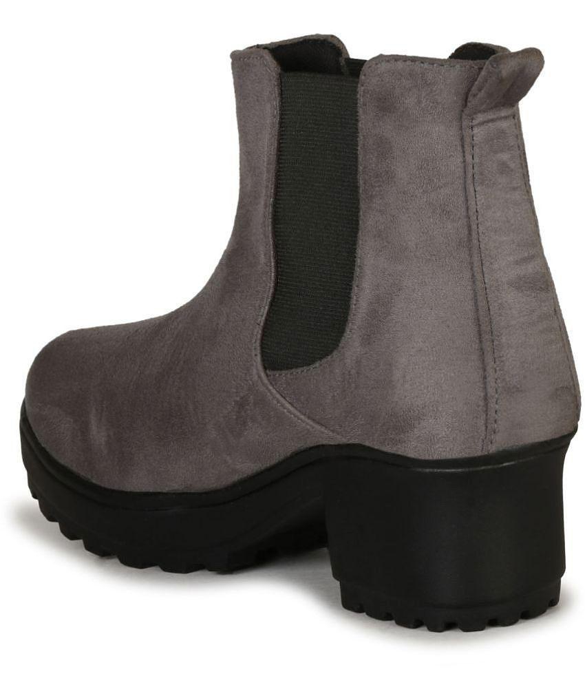 Ishransh - Gray Women's Ankle Length Boots - None