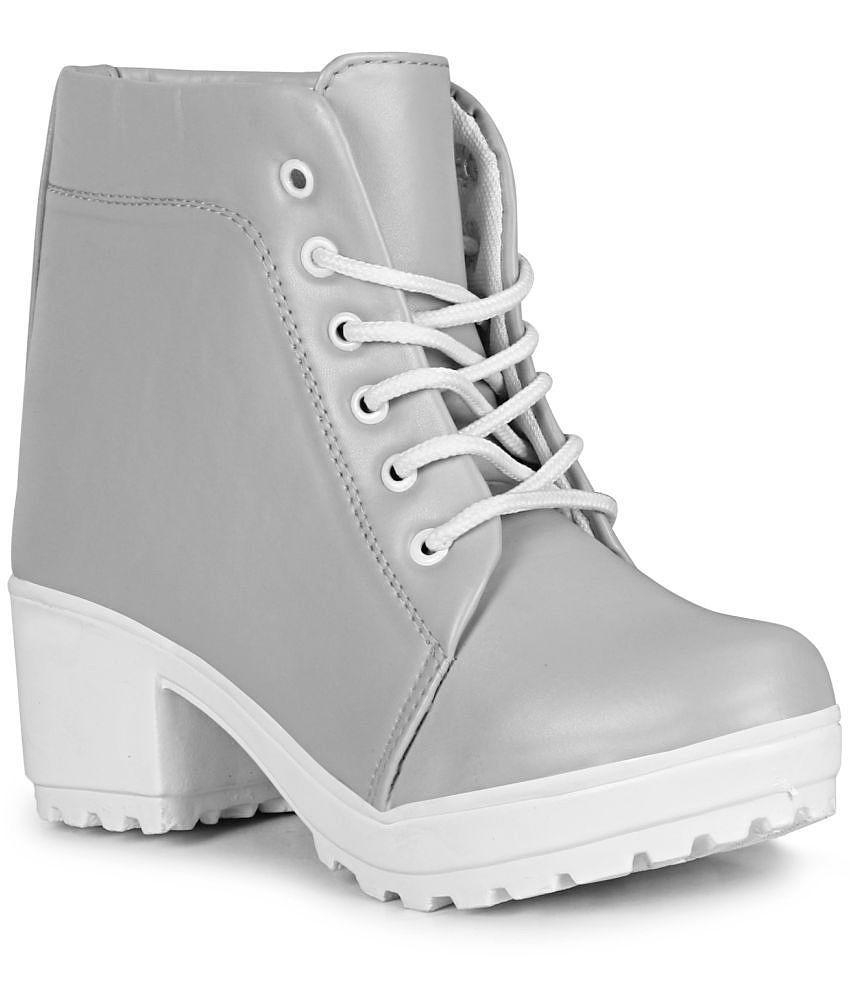 Ishransh - Gray Women's Ankle Length Boots - None