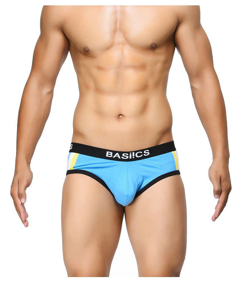 Chic Men BASIICS By La Intimo - Light Blue Cotton Men's Briefs ( Pack of 1 ) - M 2025 at ShopCir
