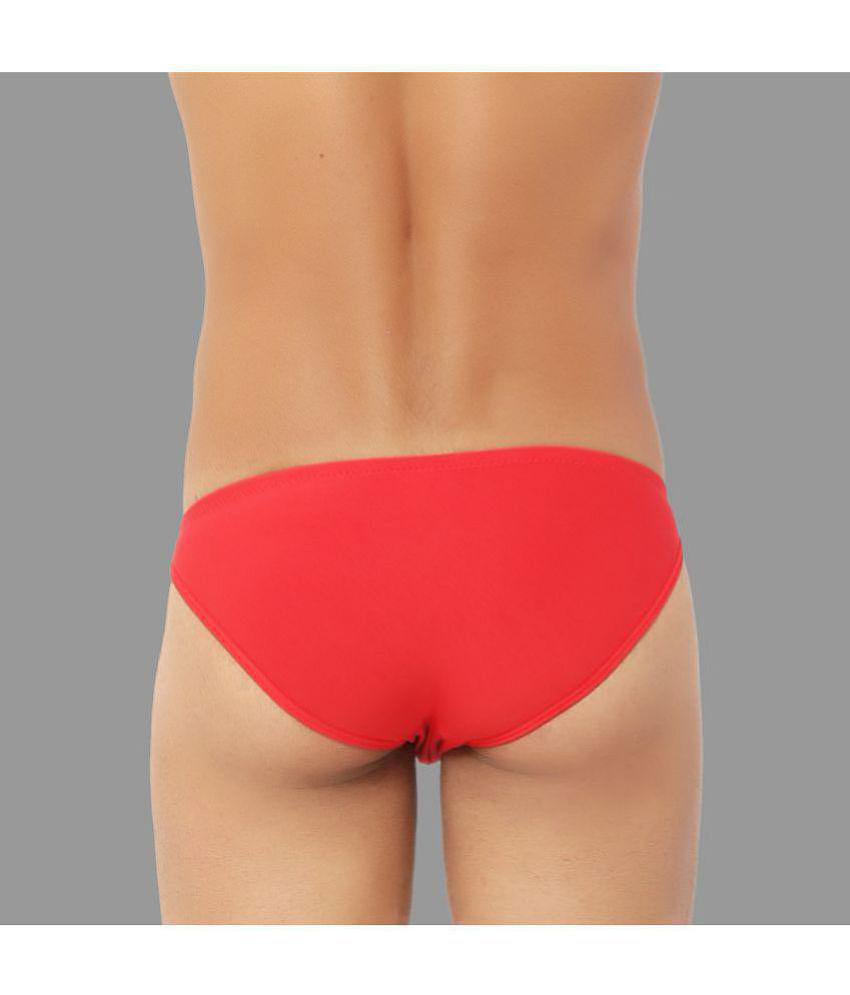 Bruchi Club - Red Modal Men's Bikini ( Pack of 1 ) - None