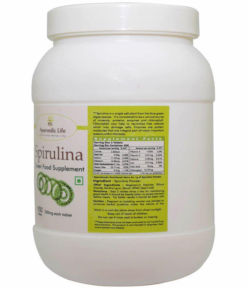 Ayurvedic Life Spirulina Tablet 900 no.s Pack Of 1