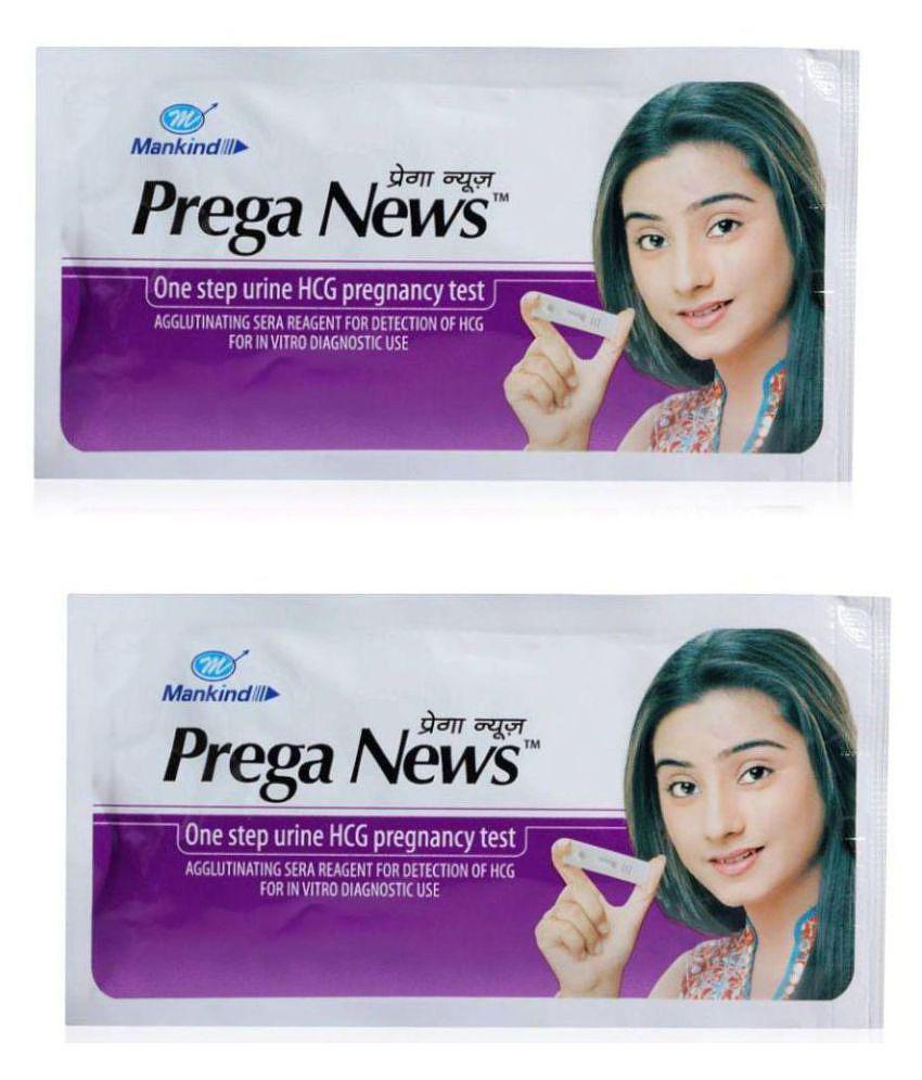 Prega News Mankind (Pack of 2) Pegnancy Testing Kit Hemoglobin