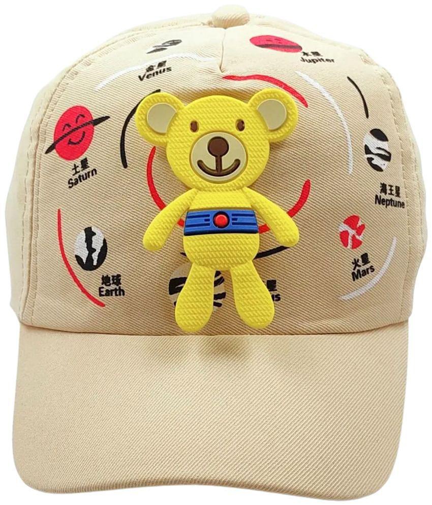 Top Men Zacharias Girl's Kids Cotton Beret Golf Cap kc-25 (Beige_1-4 Years) (Pack of 1) - None 2