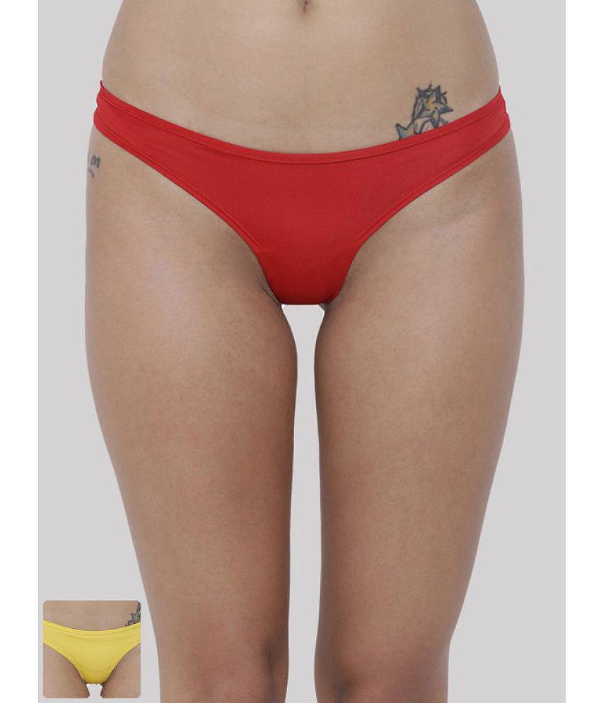 Stylish Men BASIICS By La Intimo - Multicolor BCPSS010B Polyester Solid Women''s Bikini ( Pack o