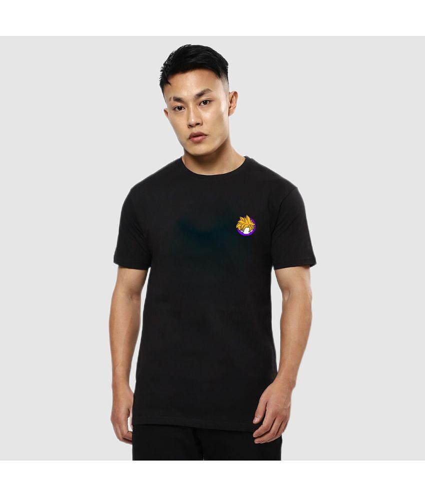 Bewakoof - Black Cotton Regular Fit Men's T-Shirt ( Pack of 1 ) - None