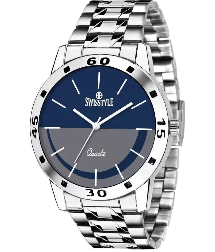 Swisstyle Silver Metal Analog Mens Watch