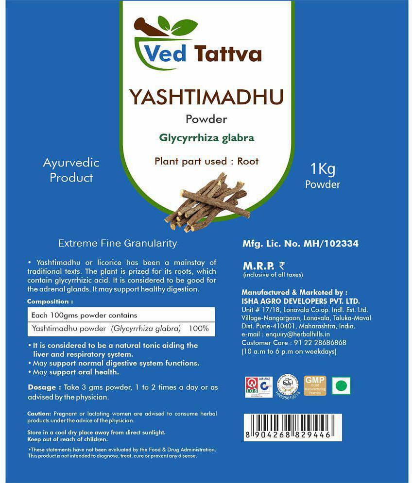 Ved Tattva Yashtimadhu Powder 1 kg Pack Of 1