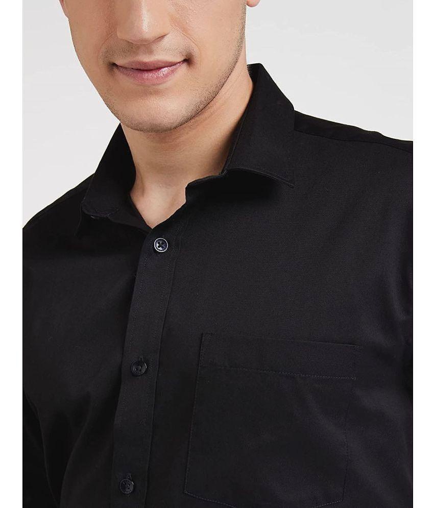 Best Men Makhanchor - Black Cotton Regular Fit Men's Formal Shirt ( Pack of 1 ) - None 2025 at S