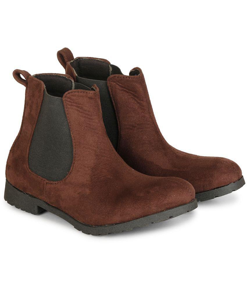 Ishransh - Brown Women's Ankle Length Boots - None