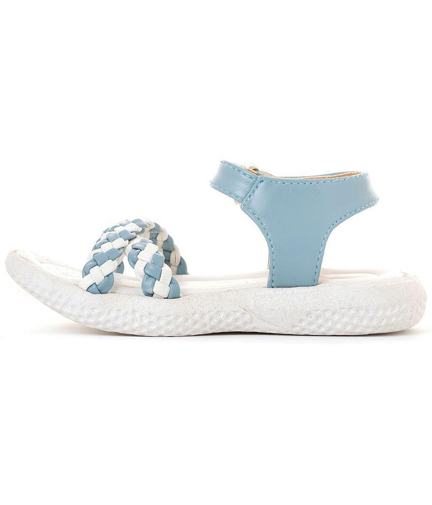 Bonito Blue Flat Sandal for Girls (2-4.5 yrs) - None