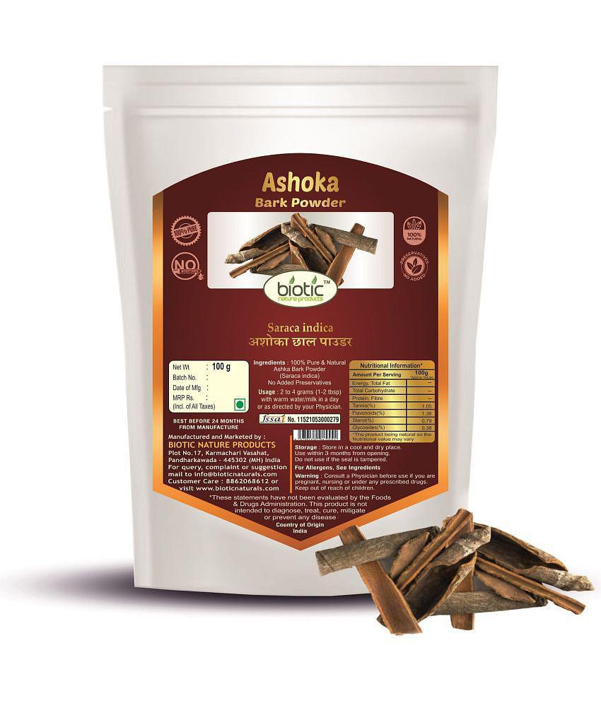 Biotic Ashoka Bark Powder (Saraca Indica) Ashoka chaal Powder 100 gm