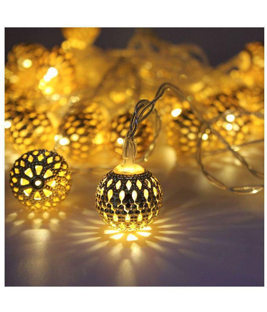 THRIFTKART - Gold 3Mtr String Light ( Pack of 1 ) - Gold