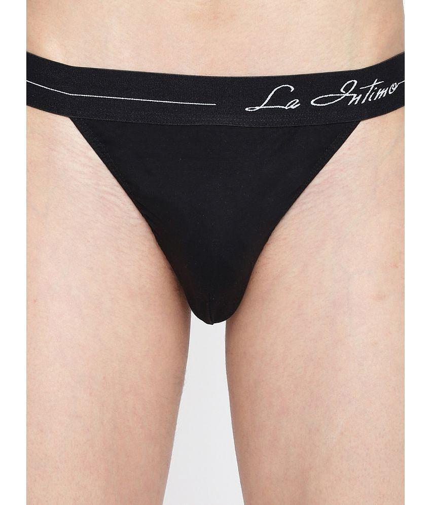 Sophisticated Men La Intimo Multicolor Cotton Mens Thongs ( Pack of 3 ) - None 2025 at ShopCircu