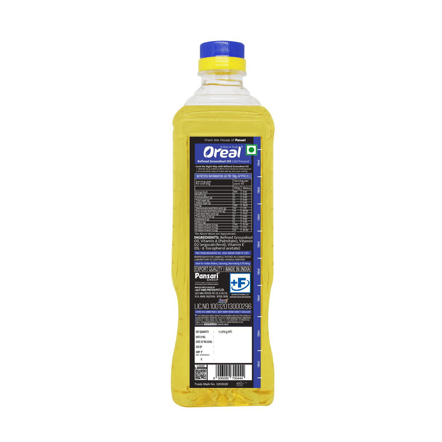 OREAL GROUNDNUT 1 LTR