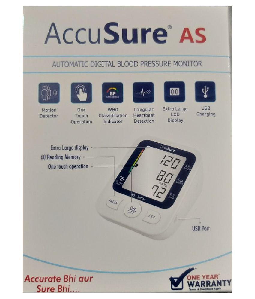 ACCUSURE BLOOD PRESSURE MONITOR- AS AS Series Battery