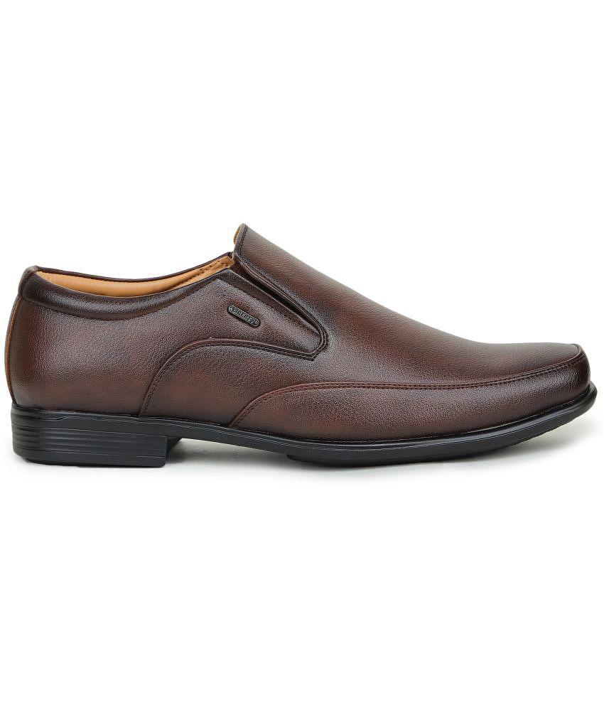 Affordable Men Liberty - Brown Men's Slip On Formal Shoes - None 2025 at ShopCircuit | ONDC