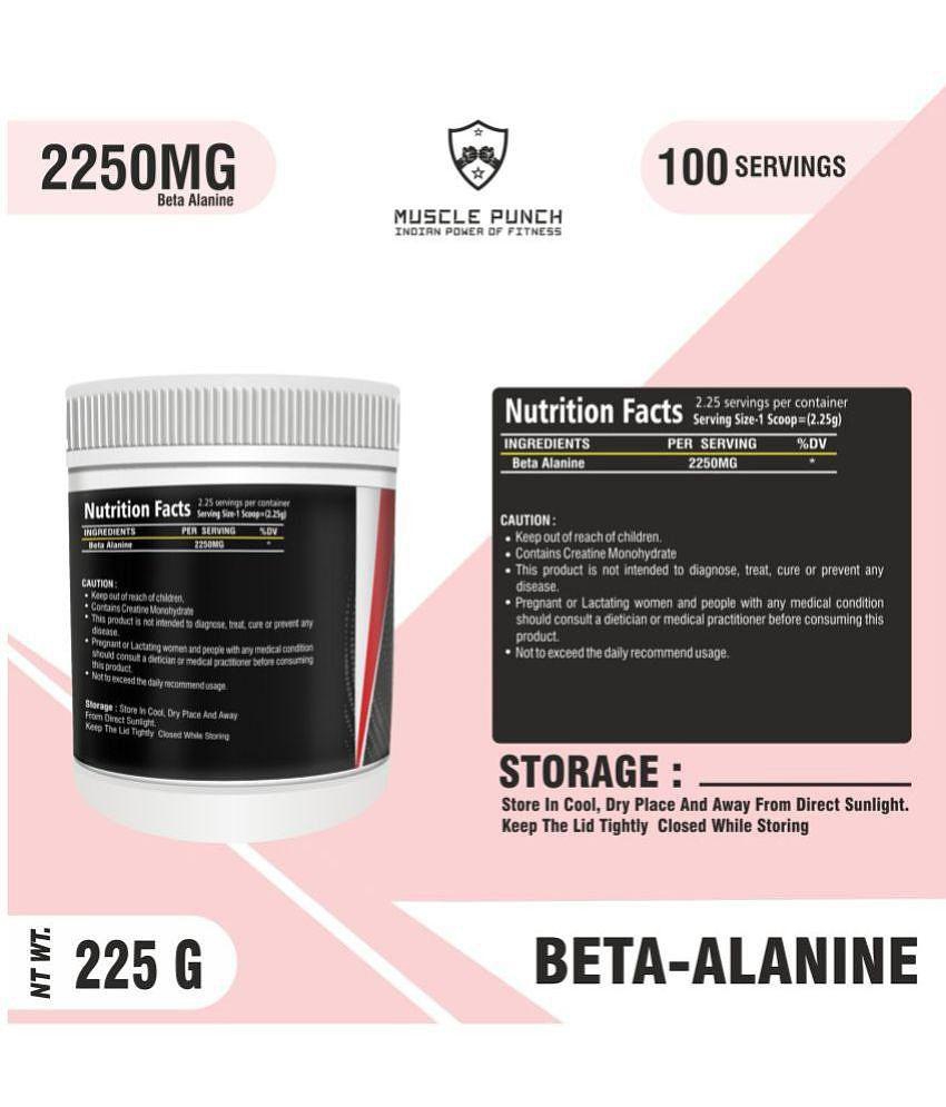 Muscle Punch | Beta-alanine | Pre Workout | 100% Pure 240 gm