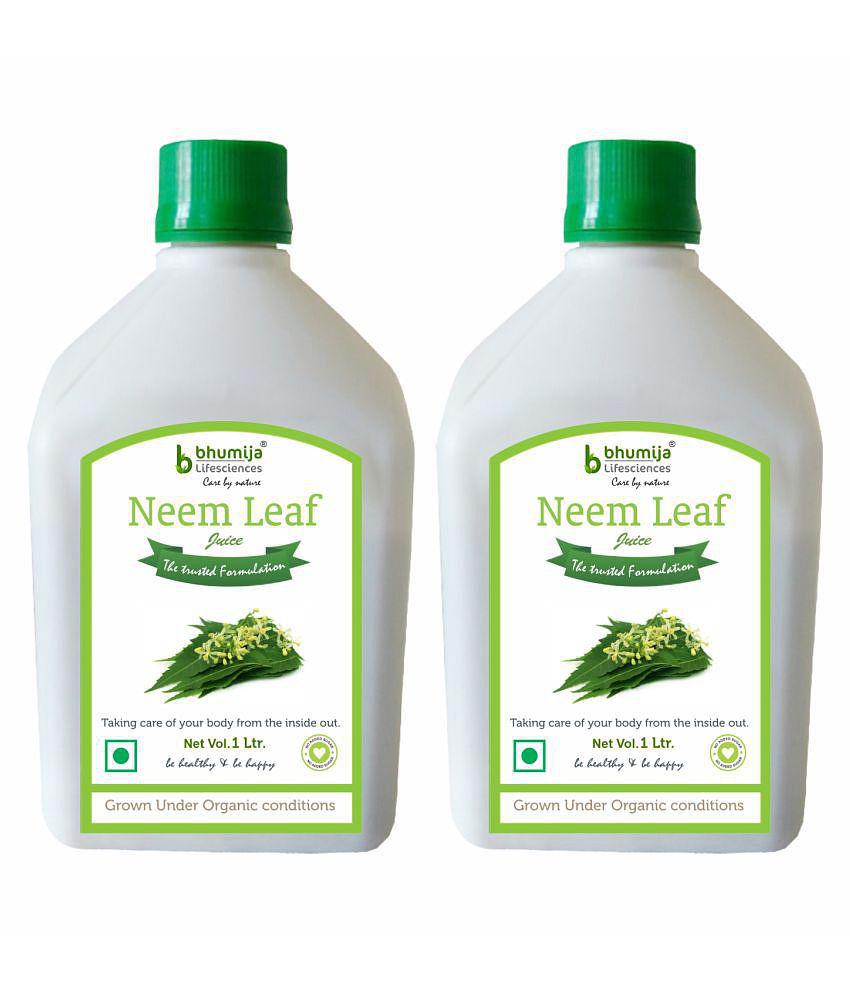 BHUMIJA LIFESCIENCES Neem Juice   Health Drink 2000 ml Pack of 2