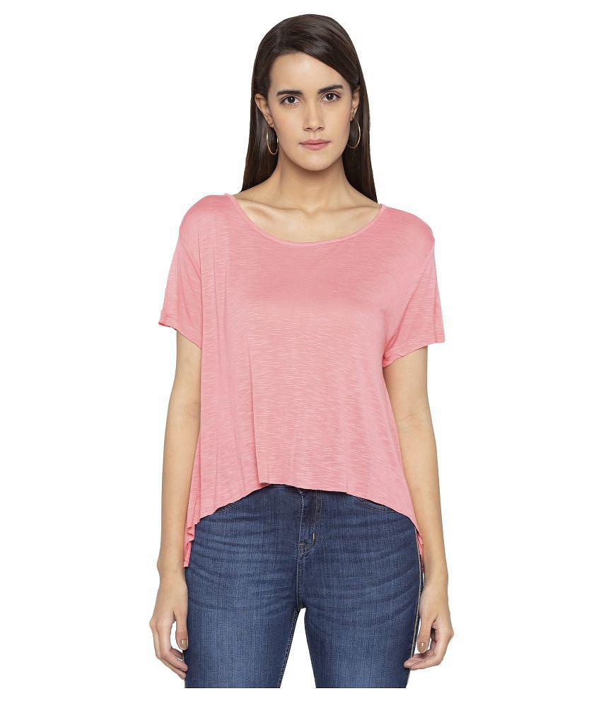 Globus Polyester Regular Tops - Pink - M