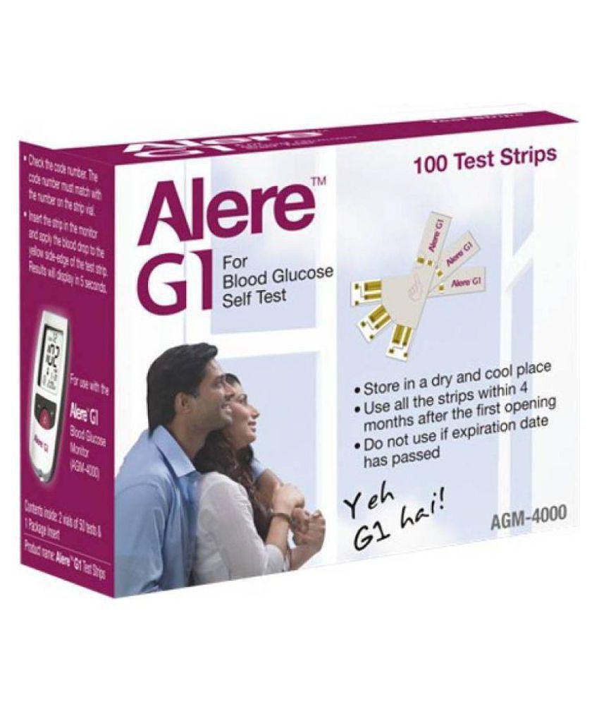 Alere G1 100 Sugar Test Strips