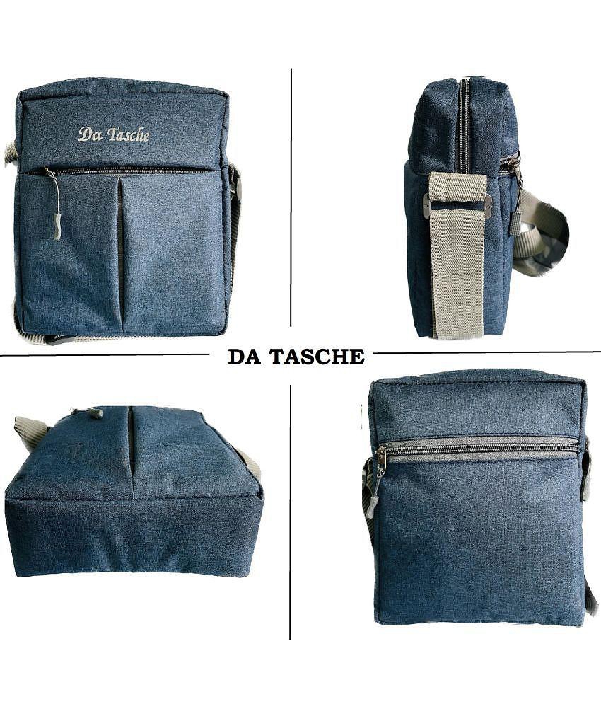 Elegant Men Da Tasche LW-SLING Polyester Blue Passport Holder - Blue 2025 at ShopCircuit | ONDC