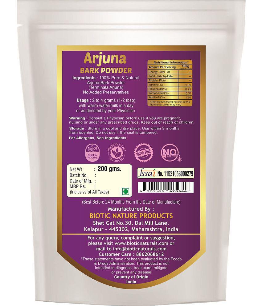 Biotic Arjuna Bark Powder / Arjuna Chaal Powder for Heart 200 gm